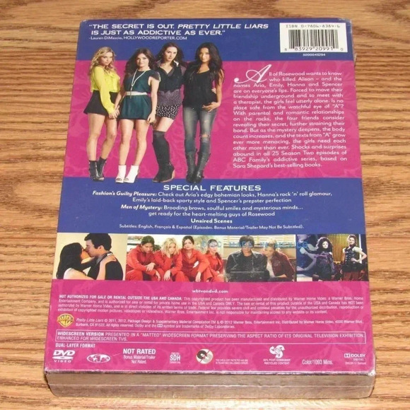 PRETTY LITTLE LIARS (DVD) Complete Second Season~SEALED! - Picture 2 of 2